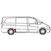 InnenkotflüGel Radhausschale Hinten Rechts FüR Mercedes-Benz Vito/Mixto