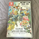 Nintendo Super Smash Bros. Ultimate Nintendo Switch Cartridge & Case E10+ NTSC