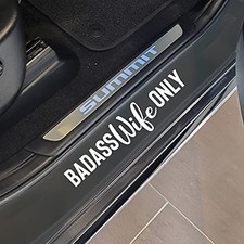 Badass Wife Only Sticker Vinyl Sticker for Car, Truck, and Van Bumper
