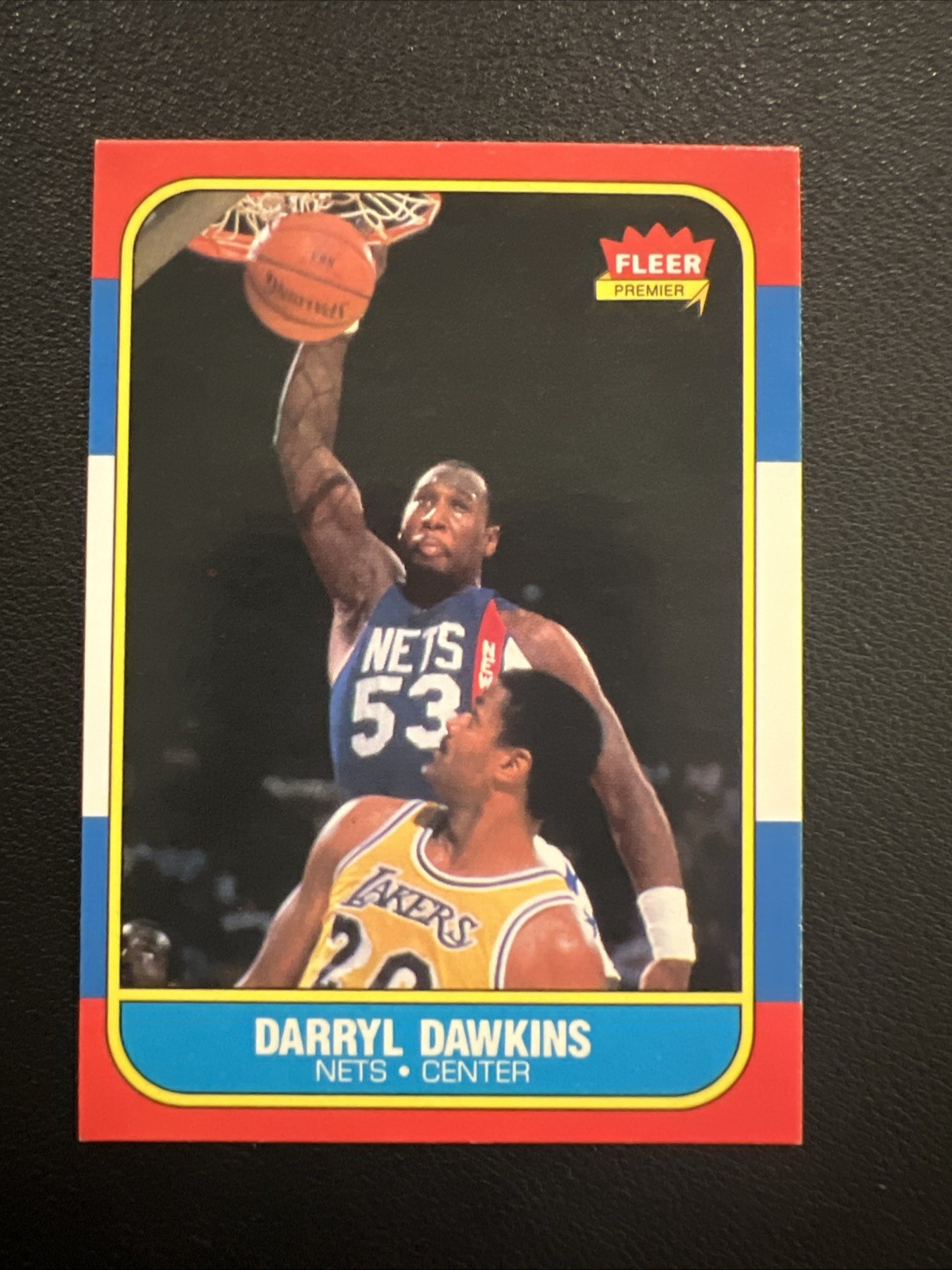 1986 Fleer Basketball #24 Darryl Dawkins EX W/ Awesome Corners!