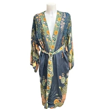 POWDER DESIGN INC Trailing Wisteria Kimono Gown Dreamy Retro One Size
