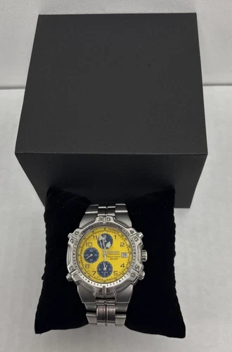 Vintage Seiko 42mm Chronograph Men's Watch Stainless Steel 7T32-6K19