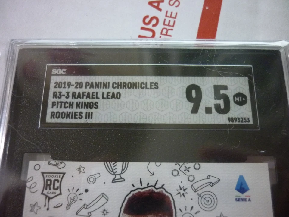 Rafael Leao 2019-20 Panini Chronicles #R3-3 RC Pitch Kings Rookie III SGC9.5 - Image 2 of 3