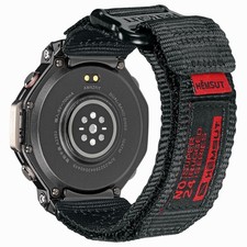 Watch Band Compatible Huami Amazfit T Rex 3 Pro 48mm Black Medium SMITHA Bands