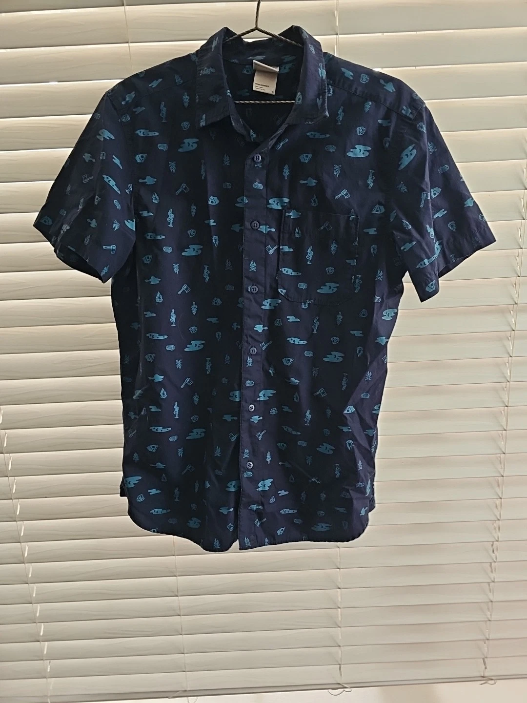 The North Face Shirt Mens Large Blue Camping Short Sleeve Button Up Outdoor
Opens in a new window or