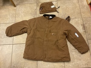 Carhartt フード付きジャケット RN 14806 ダークブラウン Carhartt 14806 Jacket Hood | eBay