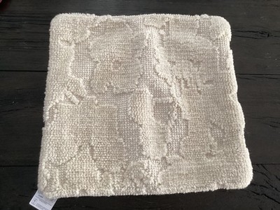 Pottery Barn flora wool Pillow Cover 20  ivory neutral textured NEW