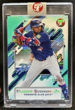 2025 Topps Pristine Vladimir Guerrero Jr. Aqua Refractor #/199 Blue Jays