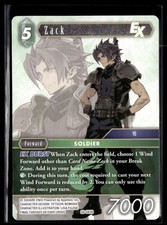 Final Fantasy TCG Dreamlike Oceans #28-045R Zack EX