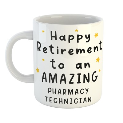 Brilliant HAPPY PENSION Tasse | Geschenk für ERSTAUNLICHE APOTHEKENTECHNIKER Arbeiter