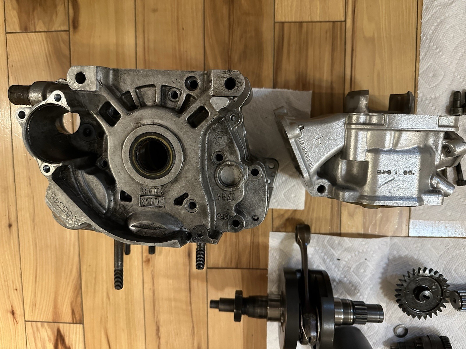 Rotax Max Crank, Cylinder, Crankcase And Other Engine Parts