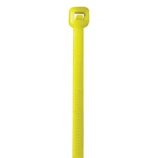 Colored Cable Ties, 50#, 11", Fluorescent Yellow, 1000/Case