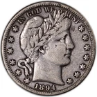 1894-O Barber Half Dollar 50C VF+ Very Fine New Orleans Silver Liberty