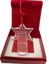 Baccarat Noël 2012 Candlestick & Star Crystal Ornament with Box