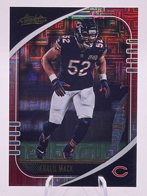 2020 Panini Absolute #58 - Khalil Mack (Red Squares /199) Chicago Bears