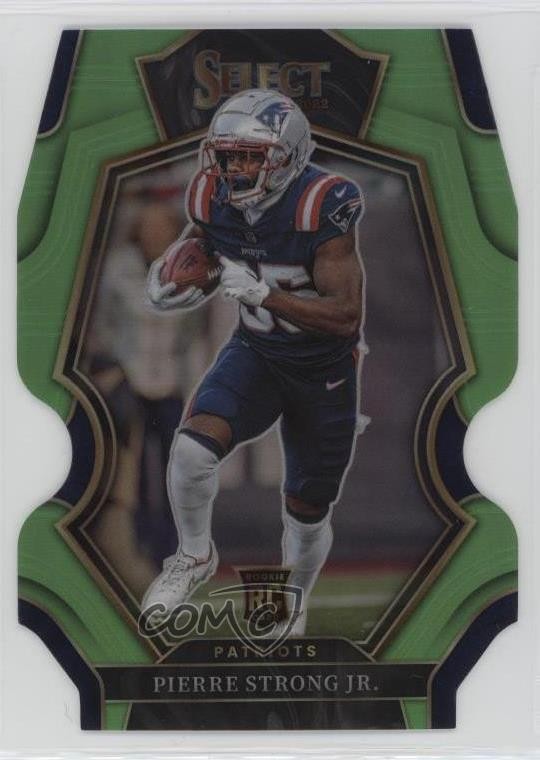 2022 Panini Select Neon Green Prizm Die-Cut /299 Pierre Strong Jr Rookie RC 7ba