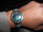 vintage 70s timex marlin mechanical calendar men watch 38 mm