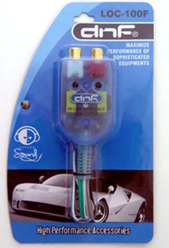 HIGH to low LEVEL adjustable IMpedance Converter 2 channel RCA Hi/low Line Out