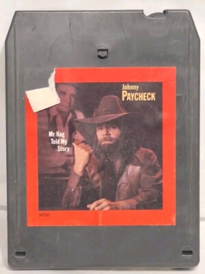 Johnny Paycheck Mr. Hag Told My Story 8-Track Tape Tested VG Fast Shipping 