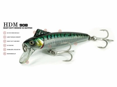 Molix HDM 90B Heavy Duty Minnow 90 Baitfish 9cm 44g Wobbler NEU FARBEN