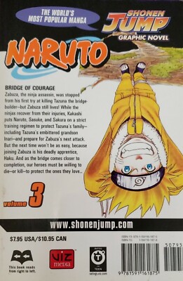 Naruto, Vol. 3 by Masashi Kishimoto (2004, Trade Paperback