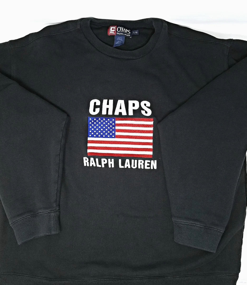 Vintage Chaps Ralph Lauren American Flag Crewneck 