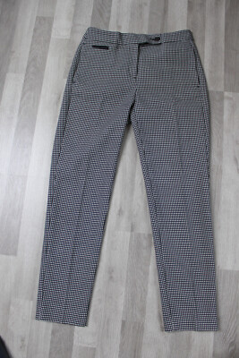 united colors of benetton Damenhose Hose Sommerose Gr. 32 schwarz-weiß