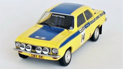 Trofeu OPEL ASCONA WELSH RALLY 1974 BROOKES/HUDSON-EVANS 1:43