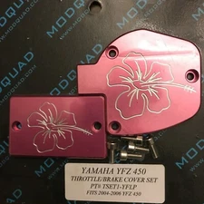 BILLET FRONT BRAKE MASTER CYLINDER THROTTLE COVER YAMAHA YFZ450 2004-2005-2006