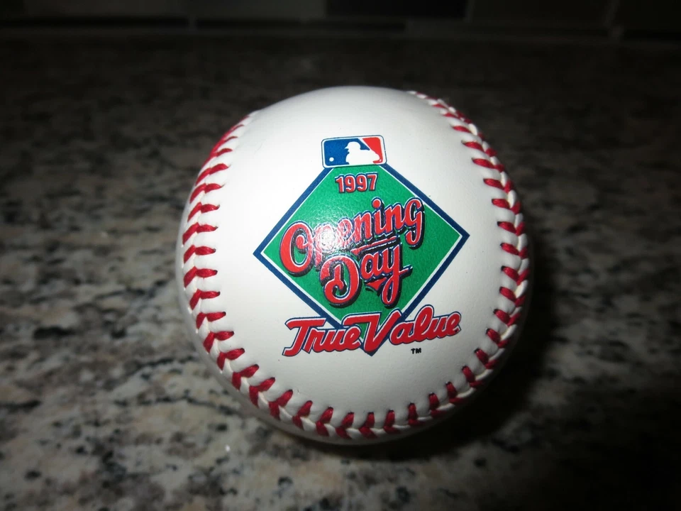 Florida Marlins 1997 MLB Opening Day Fotoball Baseball NEW - Image 2 of 4