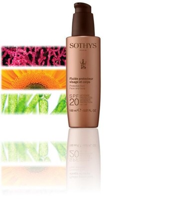 Sothys SPF20 Face and Body Fluid 150ml Sun Care Sensitive Zones #tw