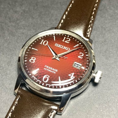 seiko 5 automatic leather