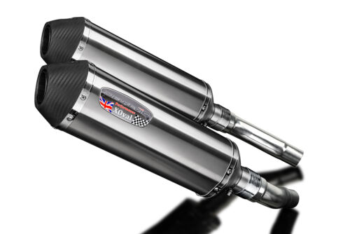 Triumph Street Triple R 675 2007-12 13.5" X-Oval Stainless Exhaust Muffler Kit - Picture 3 of 5