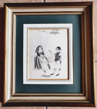 Opera unica disegno "Cavalleria Rusticana" firmato Antonio Possenti in cornice