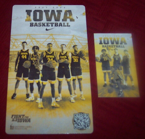 2022 2023 Official IOWA HAWKEYES Men s Basketball Magnet Pocket Schedule EBay