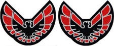 Firebird Pontiac Trans Am Bandit Racing Eagle PATCH  2PC IRON ON SEW 3.5"X3.0"