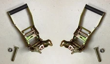 (2x) 2" Ratchet Handle for Tow Dolly Flat Bed Car Hauler Ratchet Tie Down Strap