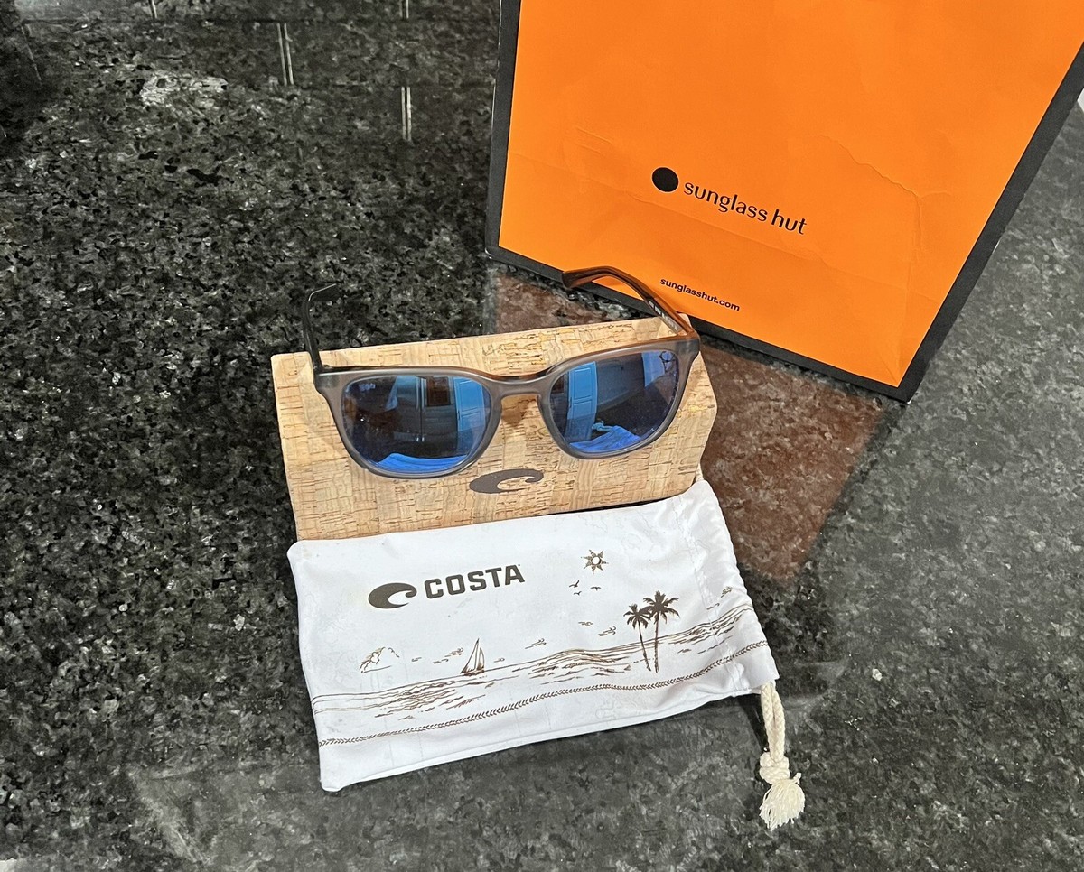 Costa Del Mar Sullivan Men's Rectangular Sunglasses - Matte Gray