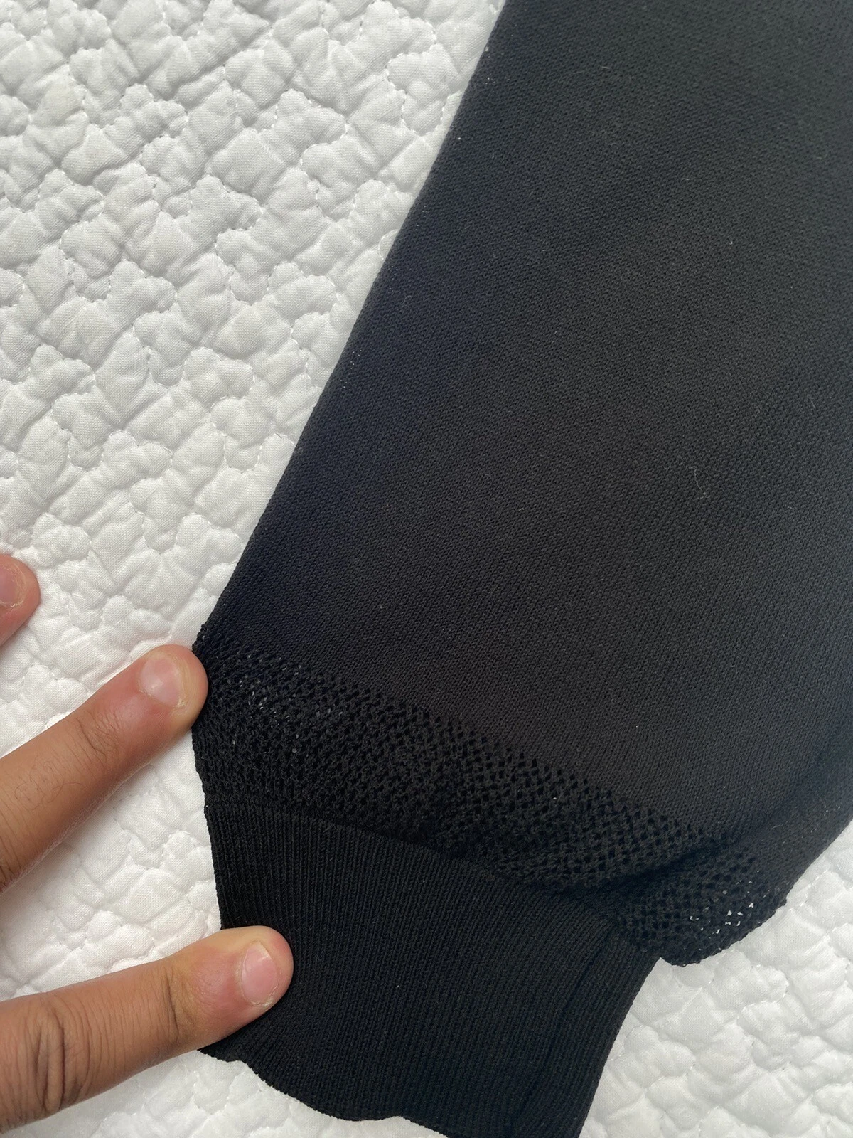 Stone Island Shadow Project tunica tascabile a goccia leggera lavorata a maglia nera