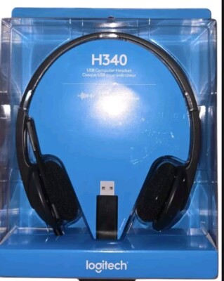 Logitech USB Headset H340, Stereo, USB Headset for Windows and Mac  new In Box