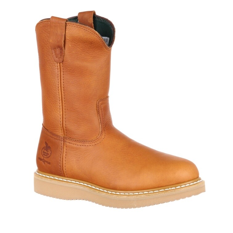Georgia Wellington Steel Toe Pull-On Wedge Work Boot G5353 | eBay