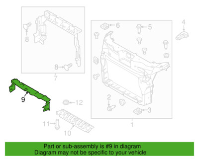 2016-2019 Ford EXPLORER Radiator Support Air Deflector Seal OEM FB5Z ...