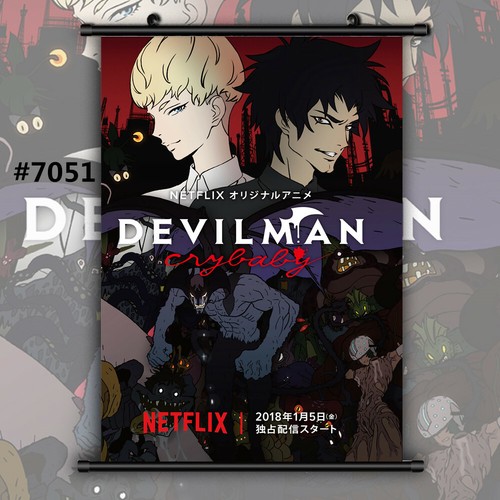 Pergamino de póster de pared manga manga de anime devilman crybaby - Imagen 5 de 15