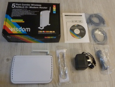 NEU Guru 5 Ports Combo Wireless ADSL2/2+ Modem Router