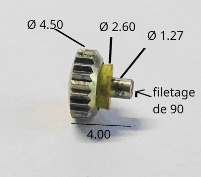 Silver Watch Winding Crown