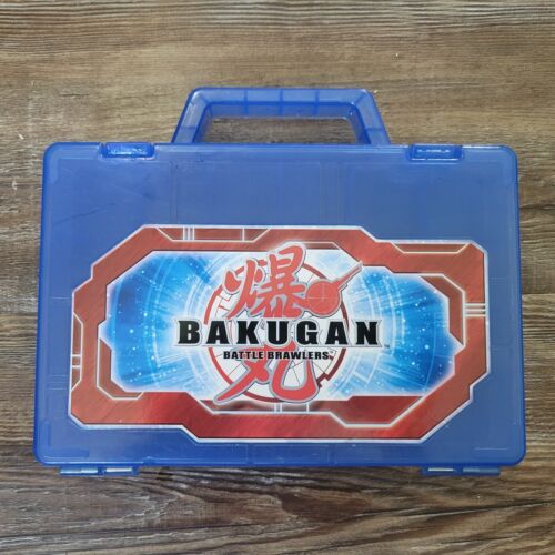 Bakugan Battle Brawlers Blue Plastic Storage Carrying Case Holds 24 - Picture 1 of 7
