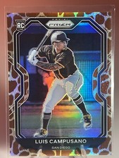 2021 Panini Prizm Baseball Luis Campusano RC Giraffe Parallel Prizm San Diego