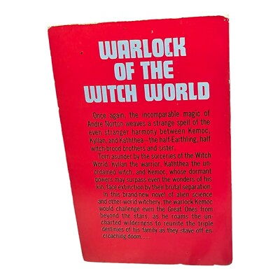 1967 WARLOCK OF THE WITCH WORLD by Andre Norton VG+ 4.5 Ace G-630