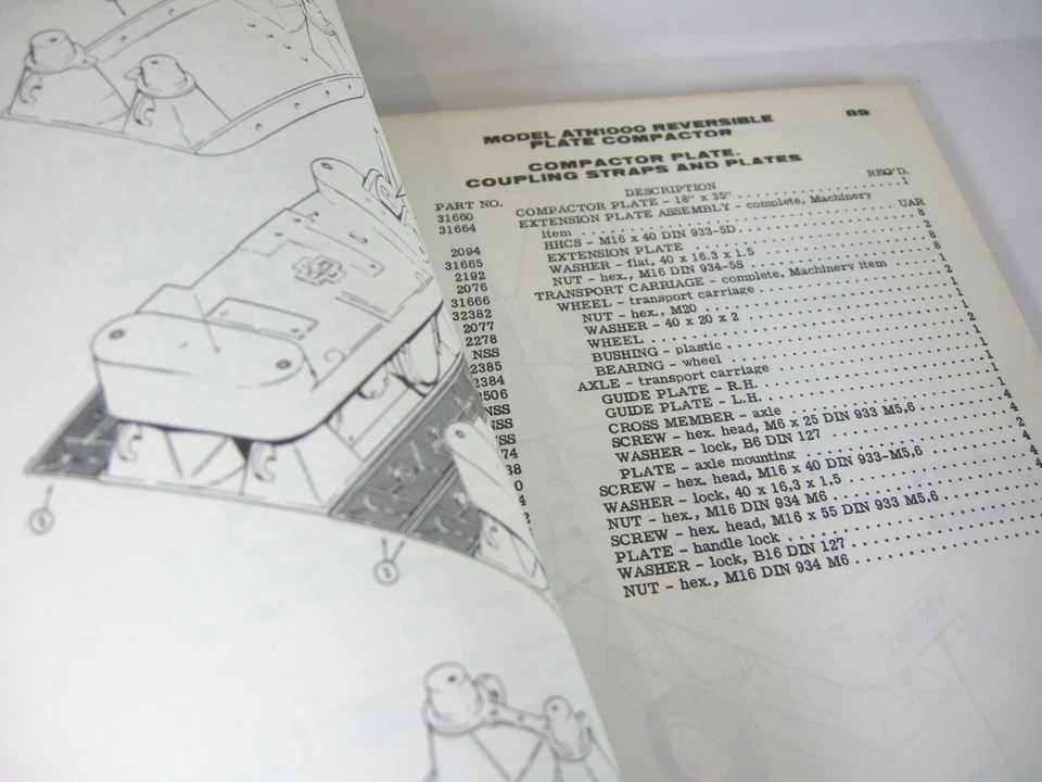CASE Vibromax Compactor ATN500 ATN1000 2000 AW750 1250 1500 VVW1700 Parts Manual - Image 3 of 4