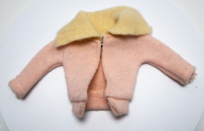 Vintage Barbie Pak Pink Sweater Cardigan Very Nice 1963 Mattel